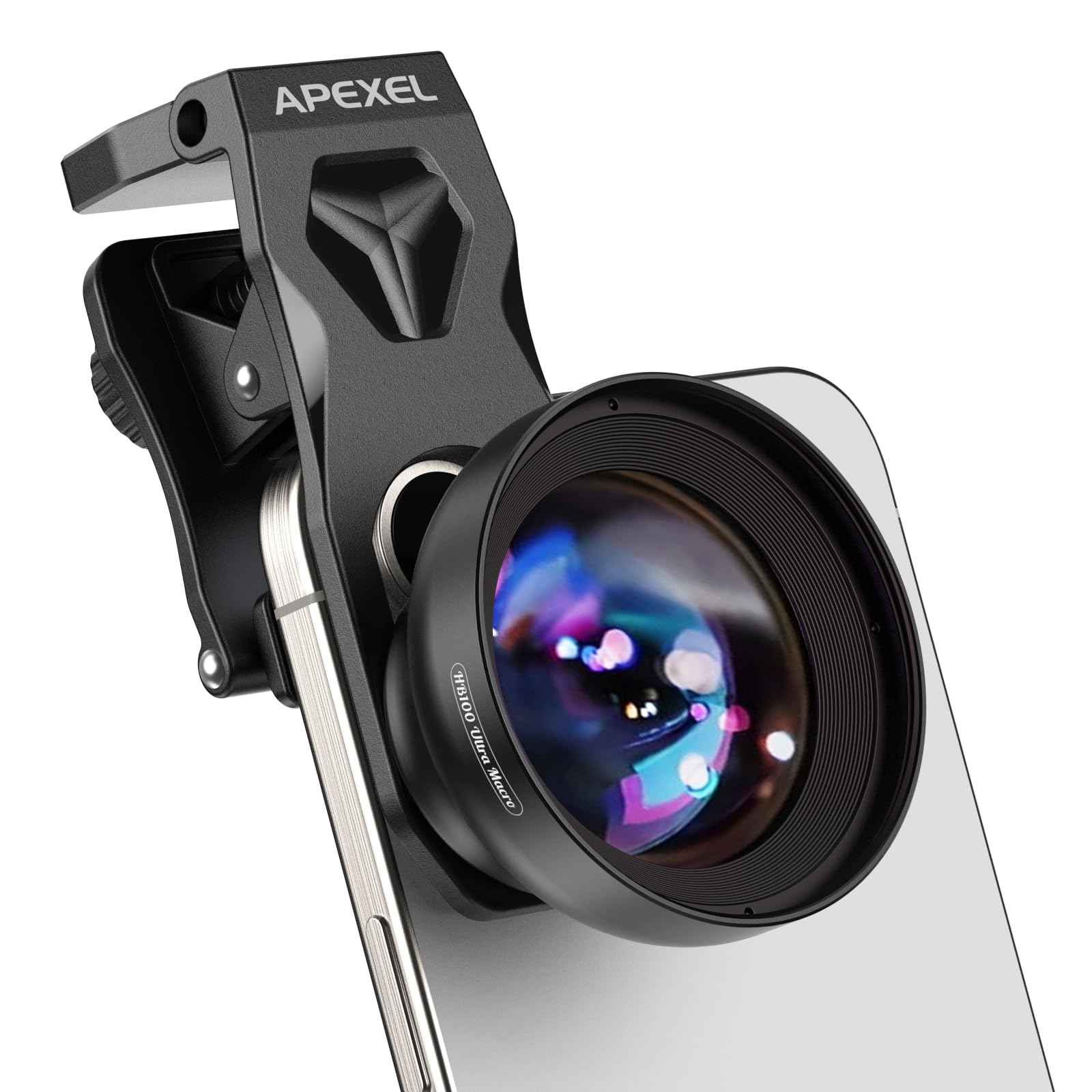 【2025年新版】 APEXEL スマホマクロレンズ HB100Ultra 画質大幅アップ より簡単にピント合わせ 5-11cm焦点距離 挟むだけで簡単 クリップがカメラ突起した機種も対応する 被写体本来の色彩を忠実に再現する スマホでミクロの世界を自由に楽しめる Amazon.co.jp: 【2025年新版】 APEXEL スマホマクロレンズ HB100U 画質